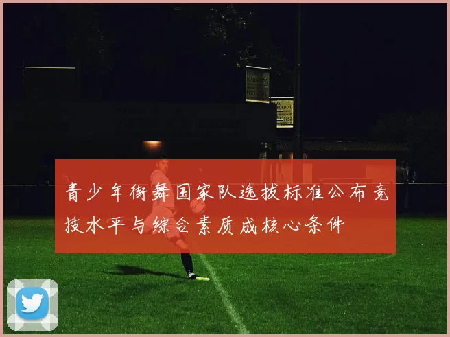 青少年街舞国家队选拔标准公布竞技水平与综合素质成核心条件